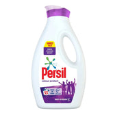A bottle of Persil Liquid Colour 53 laundry detergent on a white background.